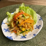 パリパリ食感❣️切り干し大根とカニカマの中華サラダ